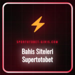 Bahis siteleri Supertotobet platformunun ana sayfası ve logosu.