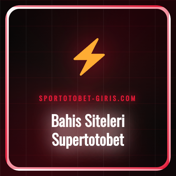 Bahis siteleri Supertotobet platformunun ana sayfası ve logosu.