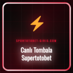 Supertotobet canlı tombala oyun masası ve renkli kartlar.
