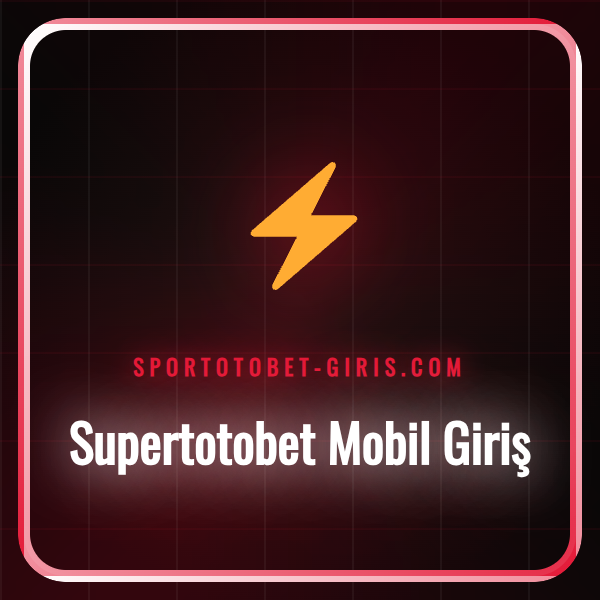 Bir akıllı telefon ekranında Supertotobet mobil giriş arayüzü.