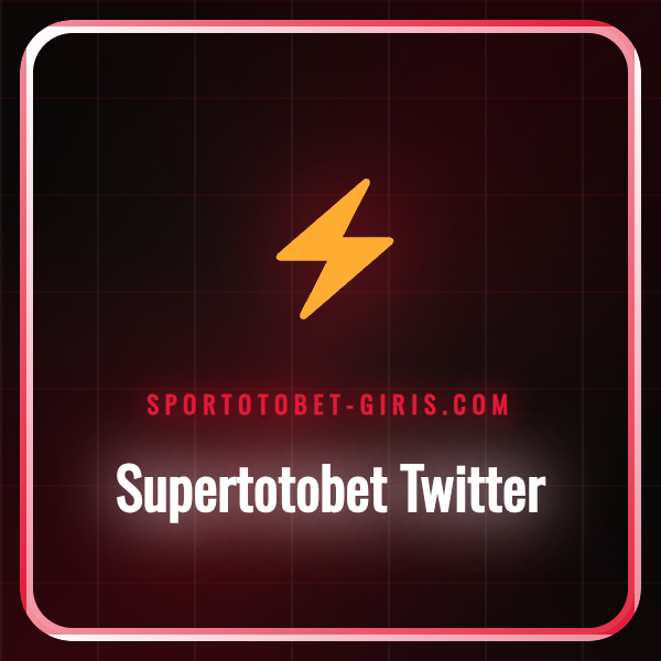 Supertotobet Twitter hesabı logosu ve güncel duyurular.