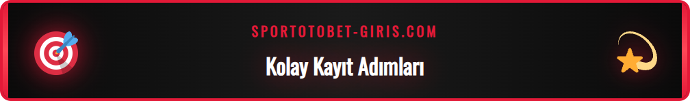 Totobet sitesine nasıl kayıt olunacağını gösteren adımlar listesi.