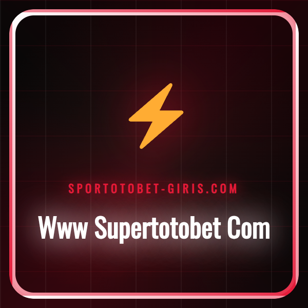 Www Supertotobet Com platformunun ana sayfası ve logosu.